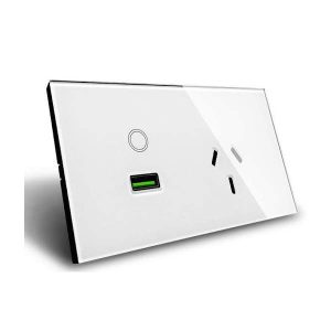 Smart WiFi Single GPO + USB Charger Switch Available in White