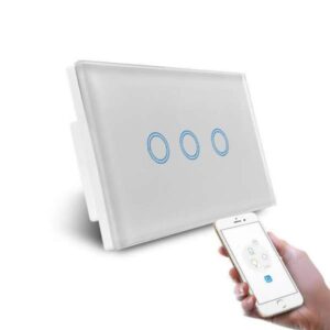 Smart WiFi 3 Gang Light Switch Available in White/Black